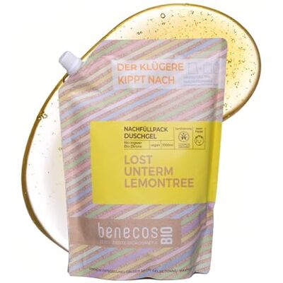 benecos BIO Nachfüllbeutel Duschgel Lost unterm Lemontree Bio-Zitrone & Ingwer zertifizierte Naturkosmetik vegan belebende Reinigung & Pflege 1000ml benecos BIO Nachfüllbeutel Duschgel Lost unterm Lemontree Bio-Zitrone & Ingwer zertifizierte Naturkosmetik vegan belebende Reinigung & Pflege 1000ml