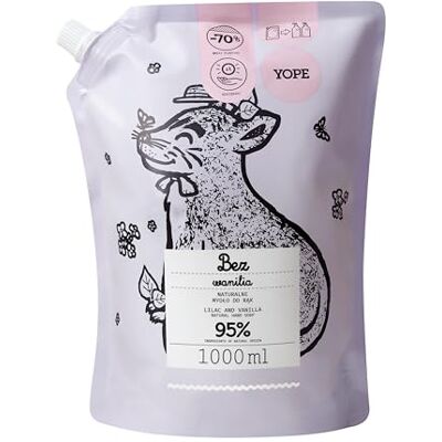 Yope Handseife Refill Flieder Vanille, Vegane Nachfüllung Seife, 1000 ml Yope Handseife Refill Flieder Vanille, Vegane Nachfüllung Seife, 1000 ml