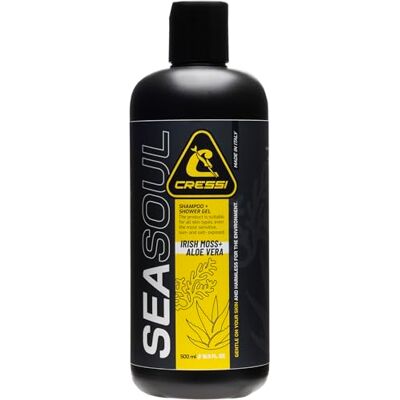 Cressi Seal Soul Shampoo + Shower Gel 500ml –Spezielles Shamppo-Gel für Meerwasser, Seen und Flüsse, ideal für Haare und Haut, 500ml Cressi Seal Soul Shampoo + Shower Gel 500ml –Spezielles Shamppo-Gel für Meerwasser, Seen und Flüsse, ideal für Haare und Haut, 500ml