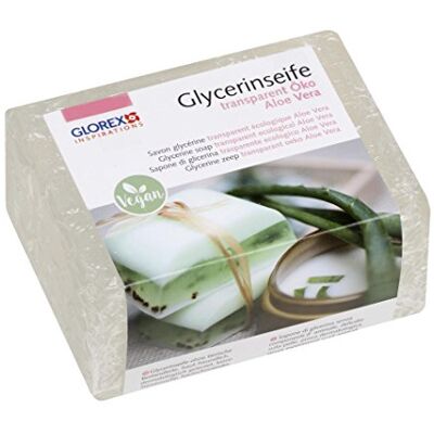 GLOREX 6 1600 161 Glycerin-Seife Öko 500g mit Aloe Vera transparent GLOREX 6 1600 161 Glycerin-Seife Öko 500g mit Aloe Vera transparent