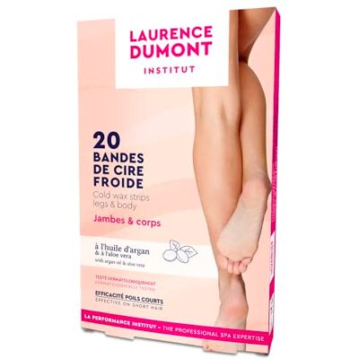 LAURENCE DUMONT Hohe TOLERANCE 20 Kaltwachsstreifen Beine & Körper Empfindliche Haut: glatte und weiche Haut LAURENCE DUMONT Hohe TOLERANCE 20 Kaltwachsstreifen Beine & Körper Empfindliche Haut: glatte und weiche Haut