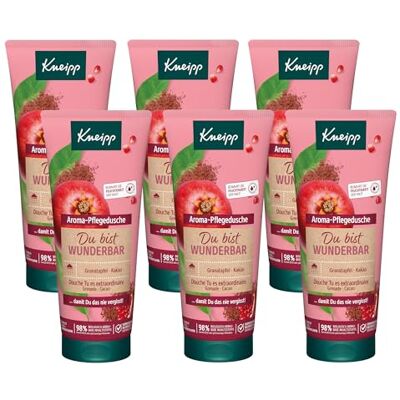 Kneipp Aroma-Pflegedusche Du bist wunderbar Duschgel mit wertvollen Extrakten aus Granatapfel und Kakao 6 x 200ml Kneipp Aroma-Pflegedusche Du bist wunderbar Duschgel mit wertvollen Extrakten aus Granatapfel und Kakao 6 x 200ml