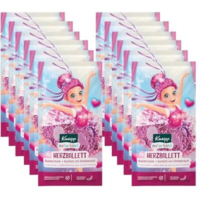 Kneipp naturkind Badekristalle + Konfetti Herzballett Badezusatz mit Himbeerduft Für sensible Kinderhaut 12 x 40g Kneipp naturkind Badekristalle + Konfetti Herzballett Badezusatz mit Himbeerduft Für sensible Kinderhaut 12 x 40g