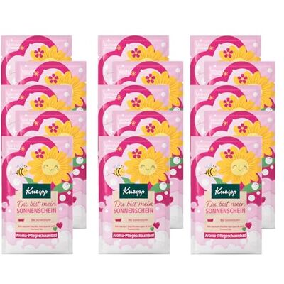 Kneipp Aroma-Pflegeschaumbad Du bist mein Sonnenschein, 15 x 50ml Fruchtig-floraler Duft, Multipack Kneipp Aroma-Pflegeschaumbad Du bist mein Sonnenschein, 15 x 50ml Fruchtig-floraler Duft, Multipack