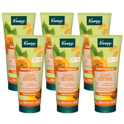 Kneipp Aroma-Pflegedusche Glücksgefühl Mandarine und Bio Sonnenblume Multipack 6 x 200ml Kneipp Aroma-Pflegedusche Glücksgefühl Mandarine und Bio Sonnenblume Multipack 6 x 200ml