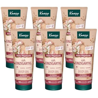 Kneipp Aroma-Pflegedusche Ich. Einzigartig. Multipack Duschgel mit natürlichen Extrakten aus Sandelholz und Kardamom Für ein luxuriöses Duscherlebnis 6 x 200ml Kneipp Aroma-Pflegedusche Ich. Einzigartig. Multipack Duschgel mit natürlichen Extrakten aus Sandelholz und Kardamom Für ein luxuriöses Duscherlebnis 6 x 200ml