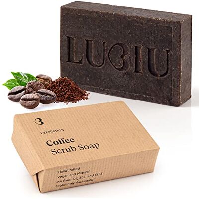 lubiu Kaffee Seife mit Peeling 100g Bio Seife Stück Kaffeeseife Bio Duschseife Damen und Naturseife Männer Natural Soap lubiu Kaffee Seife mit Peeling 100g Bio Seife Stück Kaffeeseife Bio Duschseife Damen und Naturseife Männer Natural Soap