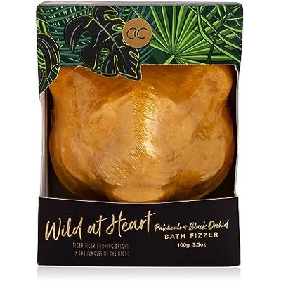 accentra Badebombe "WILD AT HEART" in ansprechender Geschenkverpackung, 100g Badekugel gold in Tigerform mit fruchtigen Duft nach Patchouli & Black Orchid accentra Badebombe "WILD AT HEART" in ansprechender Geschenkverpackung, 100g Badekugel gold in Tigerform mit fruchtigen Duft nach Patchouli & Black Orchid