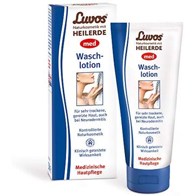 Luvos Heilerde med Waschlotion, 200 ml, medizinische Hautpflege für sehr trockene, gereizte Haut, Naturkosmetik Luvos Heilerde med Waschlotion, 200 ml, medizinische Hautpflege für sehr trockene, gereizte Haut, Naturkosmetik