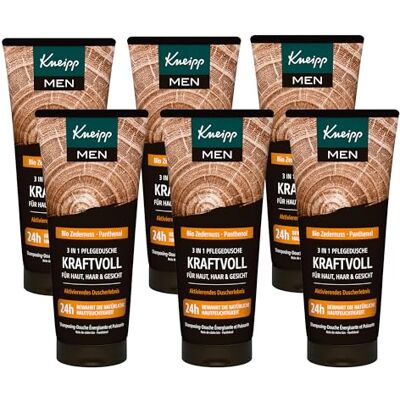 Kneipp MEN 3 in 1 Pflegedusche Kraftvoll Bio Zedernuss & Panthenol Für Haut, Haar & Gesicht Multipack 6 x 200ml Kneipp MEN 3 in 1 Pflegedusche Kraftvoll Bio Zedernuss & Panthenol Für Haut, Haar & Gesicht Multipack 6 x 200ml