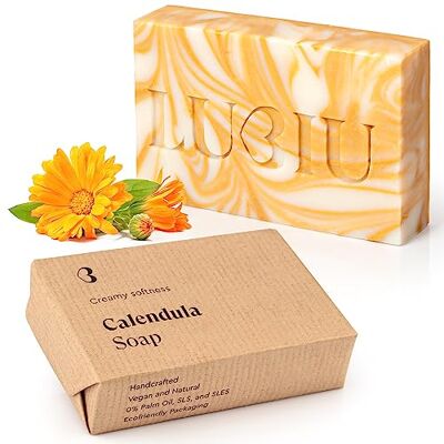 lubiu Ringelblumen Seife Stück 100g Naturseife als Duschseife Männer, Frauen und Handseife Fest auch Kinderseife Handgemachte Seife Fest lubiu Ringelblumen Seife Stück 100g Naturseife als Duschseife Männer, Frauen und Handseife Fest auch Kinderseife Handgemachte Seife Fest
