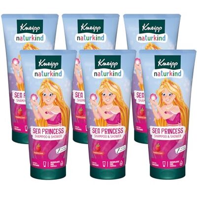 Kneipp Naturkind Seeprinzessin Shampoo & Dusche Kinderduschgel 2 in 1 mit Himbeerduft tränenfrei & leicht kämmbar Multipack 6 x 200ml Kneipp Naturkind Seeprinzessin Shampoo & Dusche Kinderduschgel 2 in 1 mit Himbeerduft tränenfrei & leicht kämmbar Multipack 6 x 200ml