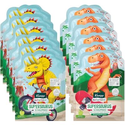 Kneipp naturkind Schaumbad Supersaurus Färbt das Wasser grün und duftet nach Apfel Mit viel Liebe speziell für Kinder entwickelt 12 x 40 ml Kneipp naturkind Schaumbad Supersaurus Färbt das Wasser grün und duftet nach Apfel Mit viel Liebe speziell für Kinder entwickelt 12 x 40 ml
