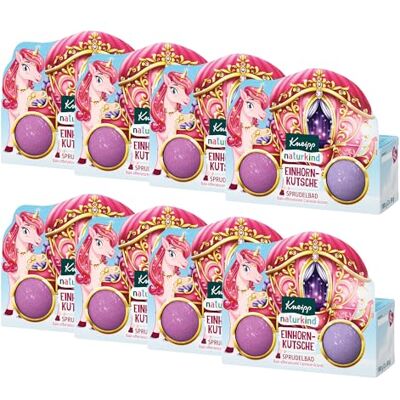 Kneipp naturkind Einhorn-Kutsche Sprudelbad Set mit 2 Badekugeln Multipack 8 x 100g (2x 50g) Kneipp naturkind Einhorn-Kutsche Sprudelbad Set mit 2 Badekugeln Multipack 8 x 100g (2x 50g)