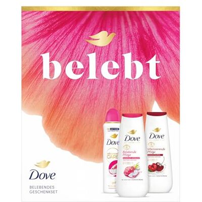 Dove Geschenkset Advanced Care Duschcreme + Deo Drachenfrucht+ Duschcreme Kirsche Dove Geschenkset Advanced Care Duschcreme + Deo Drachenfrucht+ Duschcreme Kirsche