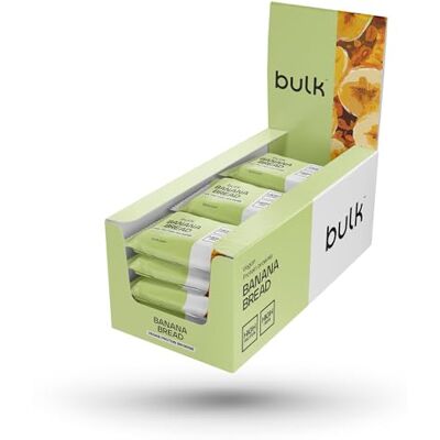 Bulk Vegan Protein Brownie, Bananenbrot, Packung mit 12 Stück, Verpackung Kann Variieren Bulk Vegan Protein Brownie, Bananenbrot, Packung mit 12 Stück, Verpackung Kann Variieren