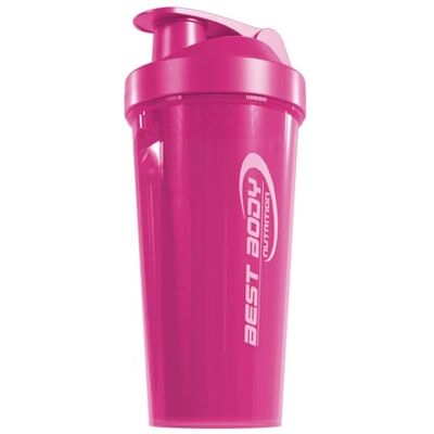 Best Body Nutrition Eiweißshaker Proteinshaker 600 ml pink BPA-freier Kunststoff mit Siebeinsatz und Mess-Skala, auslaufsicherer Schraubdeckel, spülmaschinengeeignet, Farbe pink Best Body Nutrition Eiweißshaker Proteinshaker 600 ml pink BPA-freier Kunststoff mit Siebeinsatz und Mess-Skala, auslaufsicherer Schraubdeckel, spülmaschinengeeignet, Farbe pink