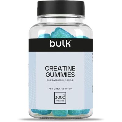 Bulk Kreatin Gummies 60 Gummies Blaue Himbeere Praktische Nahrungsergänzung mit 3g Kreatin pro Portion Vegan Für unterwegs Bulk Kreatin Gummies 60 Gummies Blaue Himbeere Praktische Nahrungsergänzung mit 3g Kreatin pro Portion Vegan Für unterwegs