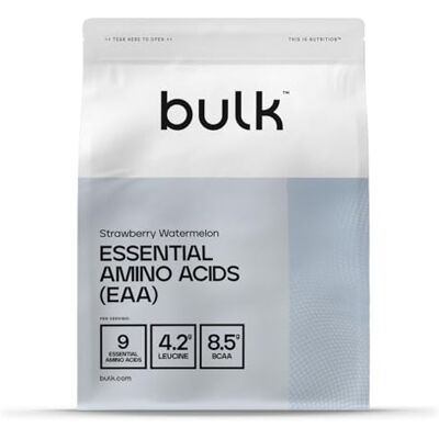 Bulk Pure Essential Aminosäuren Pulver, Erdbeere und Wassermelone, 500 g, Verpackung Kann Variieren Bulk Pure Essential Aminosäuren Pulver, Erdbeere und Wassermelone, 500 g, Verpackung Kann Variieren