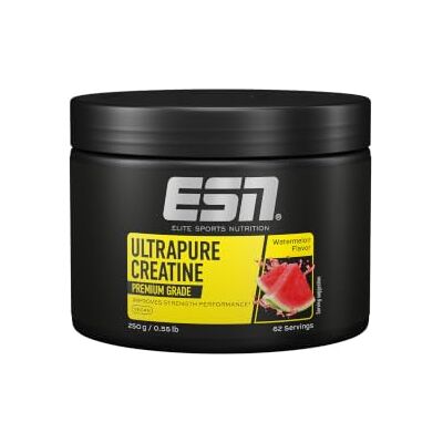 ESN Ultrapure Creatine Monohydrate, Watermelon, 250 g, 62 Portionen Creatin Pulver, mikrofein & optimal löslich, vegan ESN Ultrapure Creatine Monohydrate, Watermelon, 250 g, 62 Portionen Creatin Pulver, mikrofein & optimal löslich, vegan