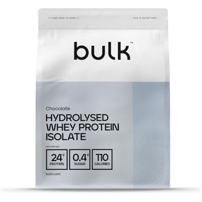 Bulk Hydrolysiertes Whey Protein Isolat, Protein Pulver, Eiweißpulver, Schokolade, 2.5 g, 83 Portionen, Verpackung Kann Variieren Bulk Hydrolysiertes Whey Protein Isolat, Protein Pulver, Eiweißpulver, Schokolade, 2.5 g, 83 Portionen, Verpackung Kann Variieren