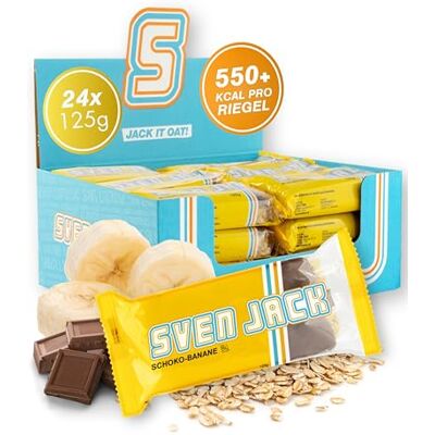 svenjack Sven Jack (Energy Cake) – Schoko-Banane Haferflocken Riegel mit langkettigen Kohlenhydraten, weniger Zucker & einzigartigem Geschmack – original Fitness Snack & Oat Meal Snack svenjack Sven Jack (Energy Cake) – Schoko-Banane Haferflocken Riegel mit langkettigen Kohlenhydraten, weniger Zucker & einzigartigem Geschmack – original Fitness Snack & Oat Meal Snack
