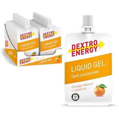 Dextro Energy Liquid Gel - 18x60ml - Orange - Energiegel Dextro Energy Liquid Gel - 18x60ml - Orange - Energiegel