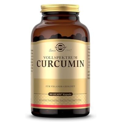 SOLGAR ® Vollspektrum-Curcumin 40mg Curcumin pro Kapsel Patentiertes Verfahren für eine bis zu 185-fach höhere Bioverfügbarkeit 100% natürlicher Ursprung 90 Weichkapseln für 3 Monate SOLGAR ® Vollspektrum-Curcumin 40mg Curcumin pro Kapsel Patentiertes Verfahren für eine bis zu 185-fach höhere Bioverfügbarkeit 100% natürlicher Ursprung 90 Weichkapseln für 3 Monate