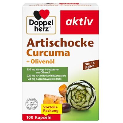 Doppelherz Artischocke + Olivenöl + Curcuma Doppelherz Artischocke + Olivenöl + Curcuma