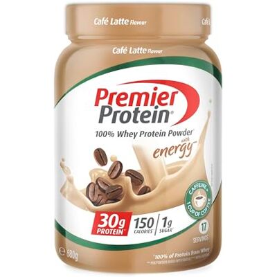 Premier Protein Whey 100% Protein Powder Café Latte 680g Premier Protein Whey 100% Protein Powder Café Latte 680g
