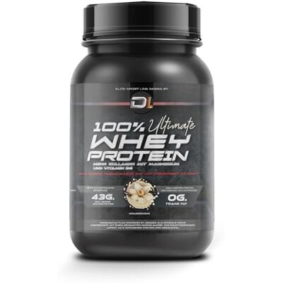 Healthy Fusion DL, Ultimate Whey Protein: Proteinpulver mit Kollagen, Magnesium und Aminosäuren Fördert Muskelaufbau, unterstützt Entwicklung und Erholung Leicht verdaulich, hoher Nährwert, 1kg (Vanille) Healthy Fusion DL, Ultimate Whey Protein: Proteinpulver mit Kollagen, Magnesium und Aminosäuren Fördert Muskelaufbau, unterstützt Entwicklung und Erholung Leicht verdaulich, hoher Nährwert, 1kg (Vanille)