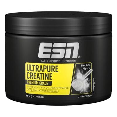 ESN Ultrapure Creatine Monohydrate mikrofeines Kreatin-Pulver 3 g Kreatin pro Portion zur Unterstützung der körperlichen Leistung leicht löslich, geschmacksneutral und vegan 250 g ESN Ultrapure Creatine Monohydrate mikrofeines Kreatin-Pulver 3 g Kreatin pro Portion zur Unterstützung der körperlichen Leistung leicht löslich, geschmacksneutral und vegan 250 g