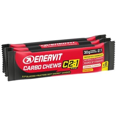Enervit C2:1pro Carbo Chews 3x34g Orange - Energiegummi Enervit C2:1pro Carbo Chews 3x34g Orange - Energiegummi