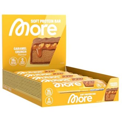MORE NUTRITION MORE Protein Bar, 10er Box Protein Riegel, 10 x 50 g, Caramel Crunch, Protein Riegel ohne Zuckerzusatz (Design kann variieren) MORE NUTRITION MORE Protein Bar, 10er Box Protein Riegel, 10 x 50 g, Caramel Crunch, Protein Riegel ohne Zuckerzusatz (Design kann variieren)