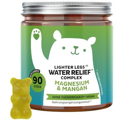 Bears with Benefits Gummibärchen Magnesium Entwässerung 90 Stück Water Relief Complex Magnesium, Mangan, Vitamin C mit Pflanzenextrakten Vorrat für 3 Monate Ohne Zuckerzusatz, Vegan Bears with Benefits Gummibärchen Magnesium Entwässerung 90 Stück Water Relief Complex Magnesium, Mangan, Vitamin C mit Pflanzenextrakten Vorrat für 3 Monate Ohne Zuckerzusatz, Vegan