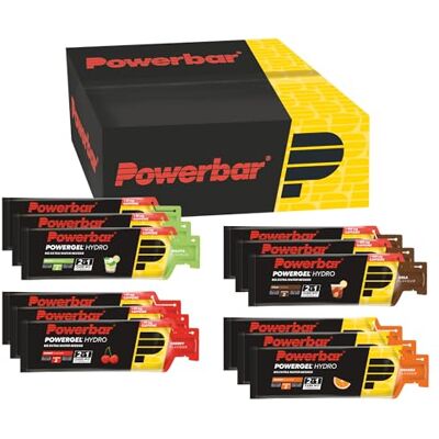 Powerbar PowerGel Hydro Multiflavourbox 12x67ml High Carb Energie Gel + Natrium Powerbar PowerGel Hydro Multiflavourbox 12x67ml High Carb Energie Gel + Natrium