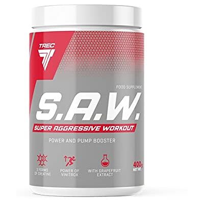 Trec Nutrition S.A.W. Muskelaufbau maximierter Fokus und massiver Pump Energy Sport Kreatin Bodybuilding 400g Dose (Blackcurrant Lemon- Blackcurrant-Lemon Trec Nutrition S.A.W. Muskelaufbau maximierter Fokus und massiver Pump Energy Sport Kreatin Bodybuilding 400g Dose (Blackcurrant Lemon- Blackcurrant-Lemon