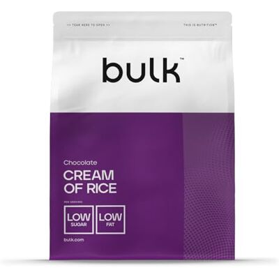 Bulk Reiscreme, Kohlenhydrat-Pulver, Cream of Rice, Schokolade, 2,5 kg Bulk Reiscreme, Kohlenhydrat-Pulver, Cream of Rice, Schokolade, 2,5 kg