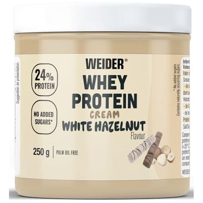 Weider Whey Protein Cream (250g) White Hazelnut Weider Whey Protein Cream (250g) White Hazelnut