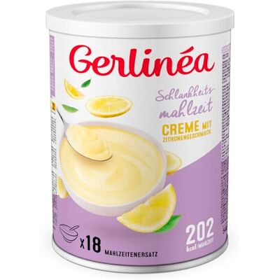 Gerlinéa – Schlankheitscreme Zitrone – Mahlzeitenersatz reich an Proteinen, 10 Vitaminen und 6 Mineralstoffen – 18 Mahlzeiten – Pulver zum Anrühren, 540 g Gerlinéa – Schlankheitscreme Zitrone – Mahlzeitenersatz reich an Proteinen, 10 Vitaminen und 6 Mineralstoffen – 18 Mahlzeiten – Pulver zum Anrühren, 540 g