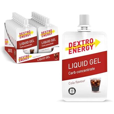 Dextro Energy Liquid Gel Cola 18x60ml (18er Pack) High Carb Energy Gel mit schnell verfügbaren Kohlenhydraten für Ausdauersport Dextro Energy Liquid Gel Cola 18x60ml (18er Pack) High Carb Energy Gel mit schnell verfügbaren Kohlenhydraten für Ausdauersport