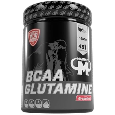 Mammut Nutrition BCAA Glutamin Pulver - Vegan, Grapefruit, 450g Mammut Nutrition BCAA Glutamin Pulver - Vegan, Grapefruit, 450g