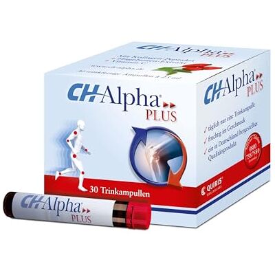 CH-Alpha PLUS Kollagen Trinkampullen Premium Trinkkollagen mit hochwertigen Peptiden, Hagebuttenextrakt & Vitamin C glutenfrei, laktosefrei, ohne Gentechnik Monatskur 30 Ampullen CH-Alpha PLUS Kollagen Trinkampullen Premium Trinkkollagen mit hochwertigen Peptiden, Hagebuttenextrakt & Vitamin C glutenfrei, laktosefrei, ohne Gentechnik Monatskur 30 Ampullen