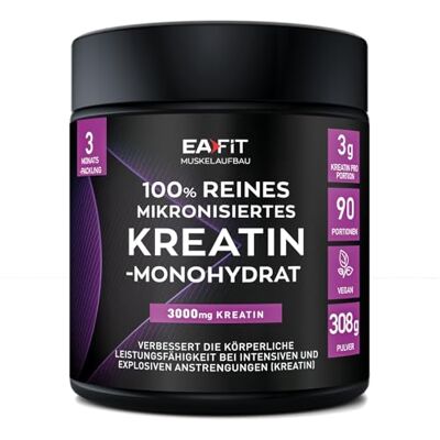 Eafit Kreatin Monohydrat Pulver 308 G Hochrein Kraft, Ausdauer & Muskelaufbau Kreatin Monohydrat Pulver Hochrein Hochwertige Qualität Für Kraft, Ausdauer & Muskelaufbau Creatin Eafit Kreatin Monohydrat Pulver 308 G Hochrein Kraft, Ausdauer & Muskelaufbau Kreatin Monohydrat Pulver Hochrein Hochwertige Qualität Für Kraft, Ausdauer & Muskelaufbau Creatin