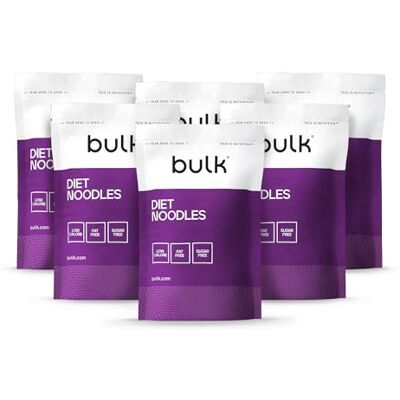 Bulk Diät Nudeln, Knojac-Nudeln, Glucomannan, 200 g, Packung mit 6 Stück Bulk Diät Nudeln, Knojac-Nudeln, Glucomannan, 200 g, Packung mit 6 Stück
