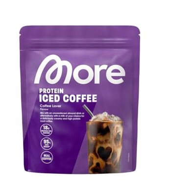 MORE NUTRITION MORE Protein Iced Coffee, 650g, Coffee Lover, Eiskaffee mit wertvollen Proteinen, wenig Zucker und Fett made in Germany MORE NUTRITION MORE Protein Iced Coffee, 650g, Coffee Lover, Eiskaffee mit wertvollen Proteinen, wenig Zucker und Fett made in Germany