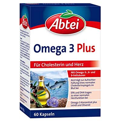 Abtei Omega-3 Plus Kapseln - Nahrungsergänzungsmittel Abtei Omega-3 Plus Kapseln - Nahrungsergänzungsmittel
