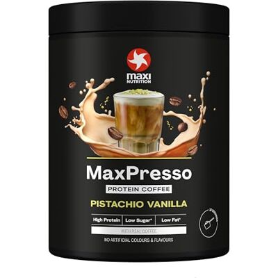MaxiNutrition MaxPresso Protein Kaffee, Pistachio Vanilla, 300g, 21g Eiweiß MaxiNutrition MaxPresso Protein Kaffee, Pistachio Vanilla, 300g, 21g Eiweiß