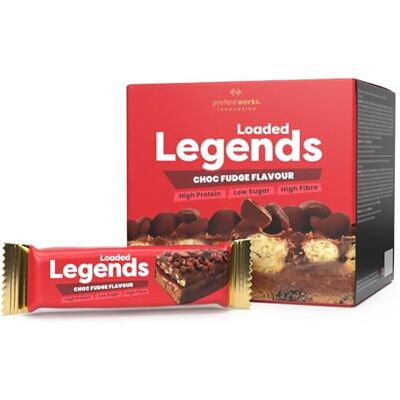 THE PROTEIN WORKS Protein Works – Loaded Legend Proteinriegel 14g Protein 12er-Packung x 47g Wenig Zucker und viel Ballaststoffe Schokoladen Toffee THE PROTEIN WORKS Protein Works – Loaded Legend Proteinriegel 14g Protein 12er-Packung x 47g Wenig Zucker und viel Ballaststoffe Schokoladen Toffee
