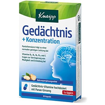 Kneipp Gedächtnis+Konzentration Kapseln - Nahrungsergänzung Kneipp Gedächtnis+Konzentration Kapseln - Nahrungsergänzung